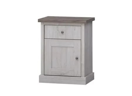 Nachtkastje Eline 48x40x62cm - decor - white oak & autumn oak