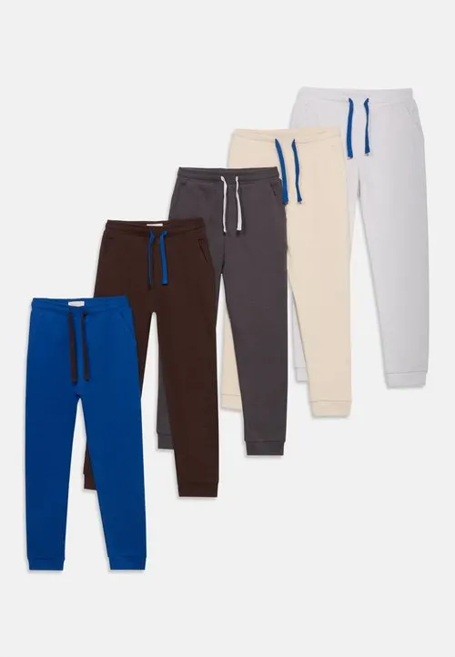 5 PACK - Joggebukse - mottled grey/beige/brown