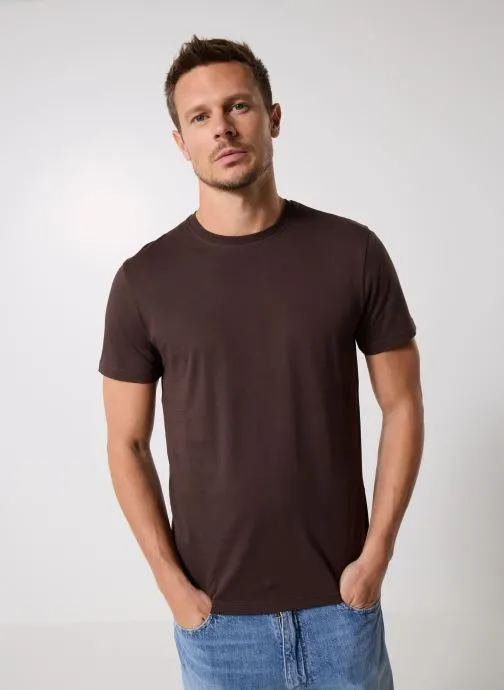 T-shirts met korte mouwen TASKO heren bruin