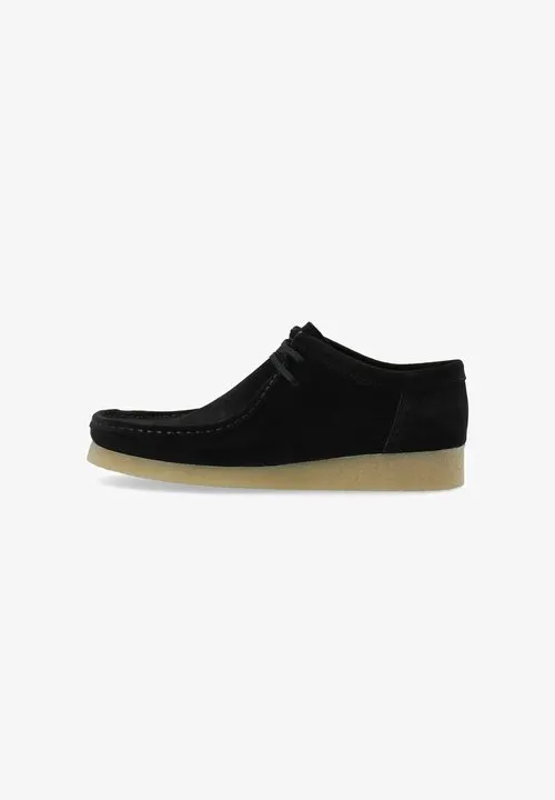 Casual snøresko - black