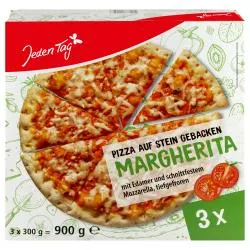 Jeden Tag Pizza auf Stein gebacken Margherita