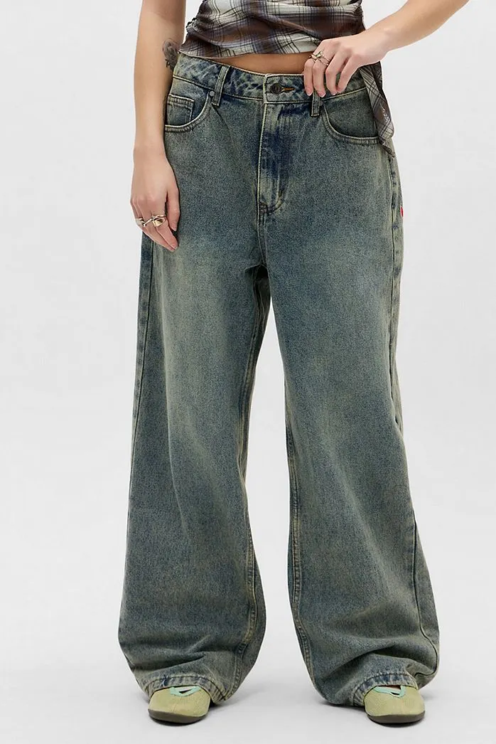 Ed Hardy Jeans lavati con drago esclusivi UO