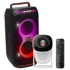 JBL PARTY BOX CLUB 120 IPX4 160W + MINI PROYECTOR STEREN