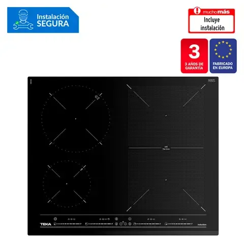 Cocina empotrable Inducción Teka IZF-64440 MSP BK X4 Quemadores