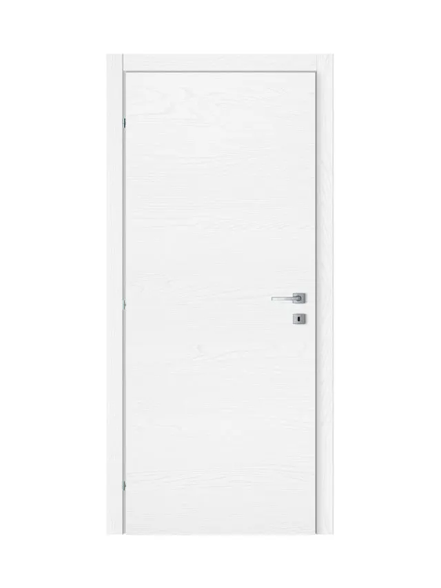Porta interna a battente Infinity in MDF colore bianco venato, L 80 x H 210 cm, apertura reversibile