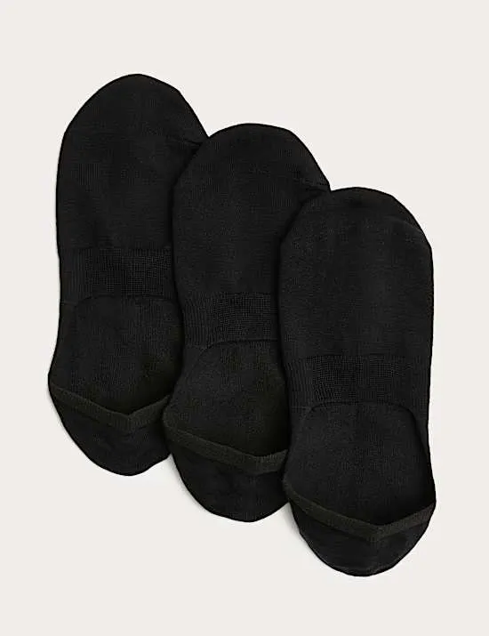 3 Pack Egyptian Cotton Invisible Trainer Liners