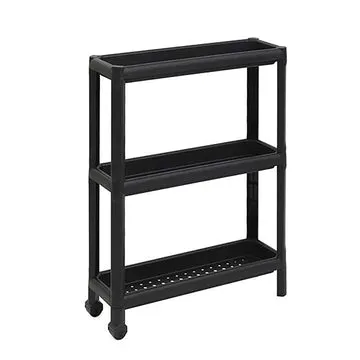 Carrello Salvaspazio 3 Ripiani Tina Nero