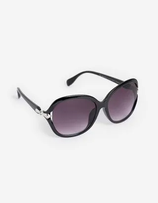 Occhiali da sole - Ovale - nero