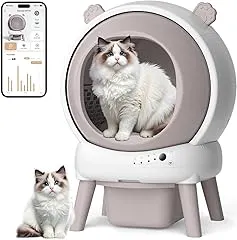 Self Cleaning Litter Box for Multiple Cats, Aut…