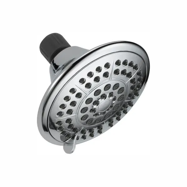 Delta 5-​Spray Patterns 1.​75 GPM 4.​94 in.​ Wall Mount Fixed Shower Head in Chrome