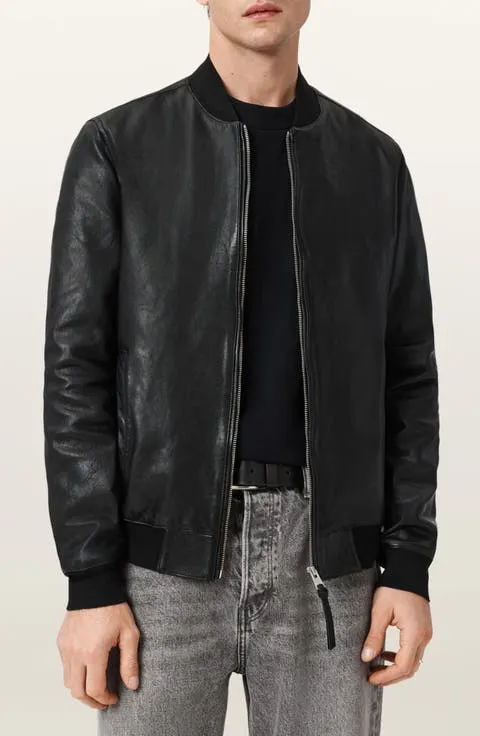 Morten Leather Bomber Jacket