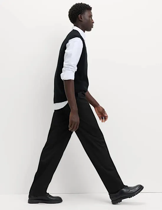 Relaxed Fit Smart Stretch Trousers