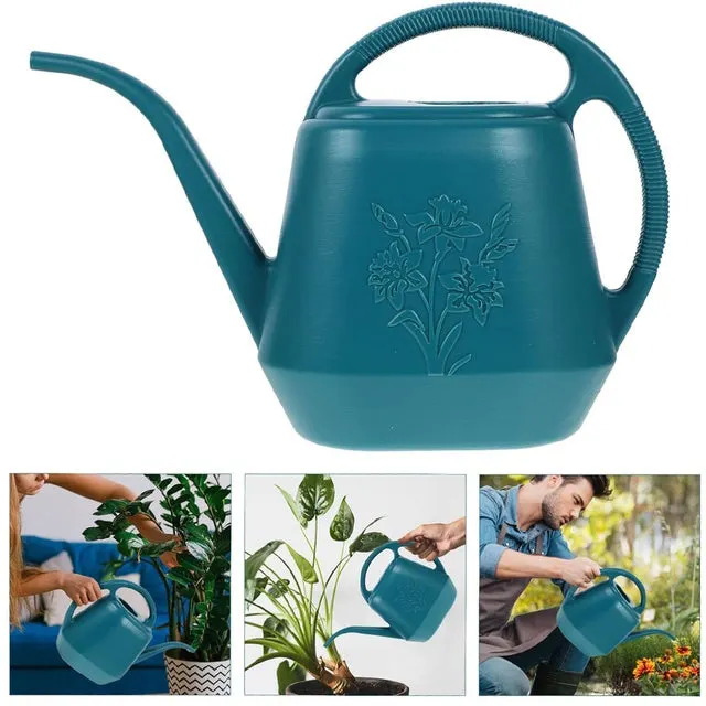 Bextcok Annaffiatoio da giardino, annaffiatoio domestico, brocca per annaffiare, annaffiatoio in plastica con beccuccio lungo da 4 litri