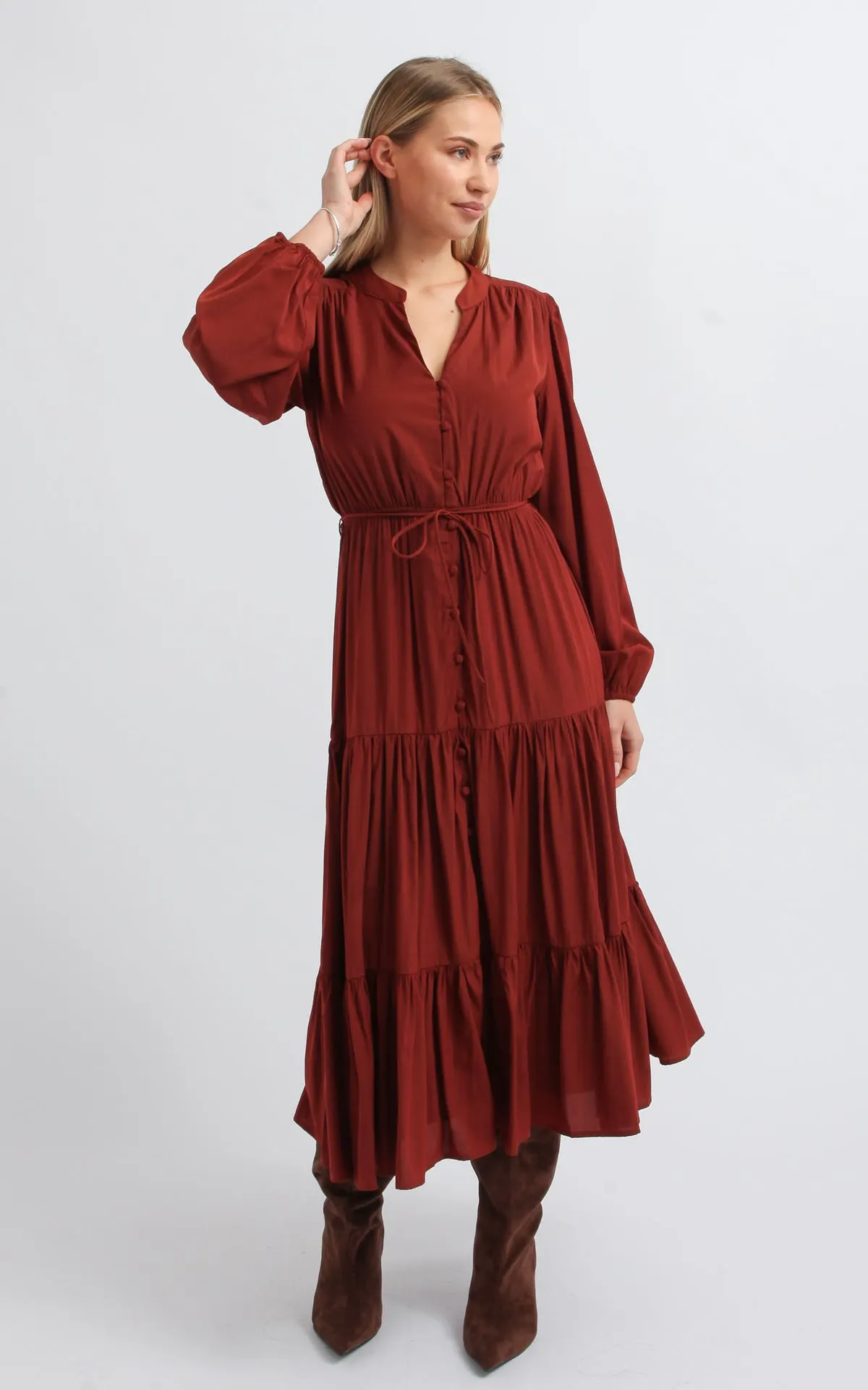 CDC Button Front Shirt Dress