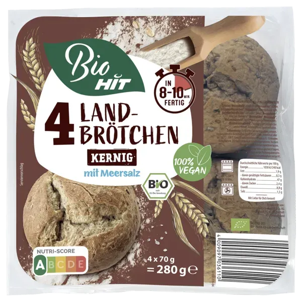 HIT Bio Landbrötchen Kernig verschiedene Sorten