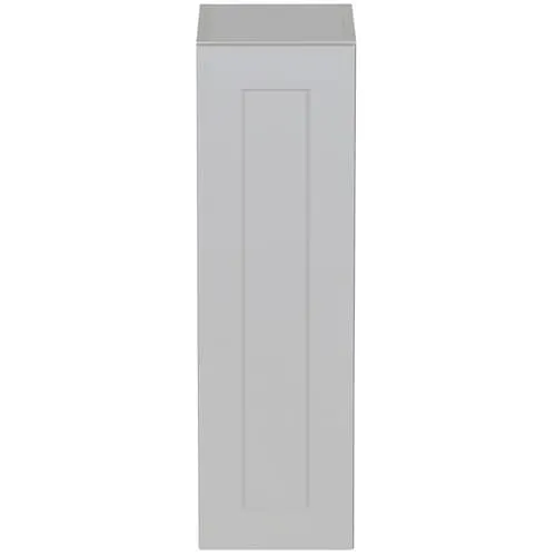Hampton Bay Edson 9 in. W x 30 H x 13 D Assembled Kitchen Wall Cabinet with Adjustable Shelves, Grey (W930)