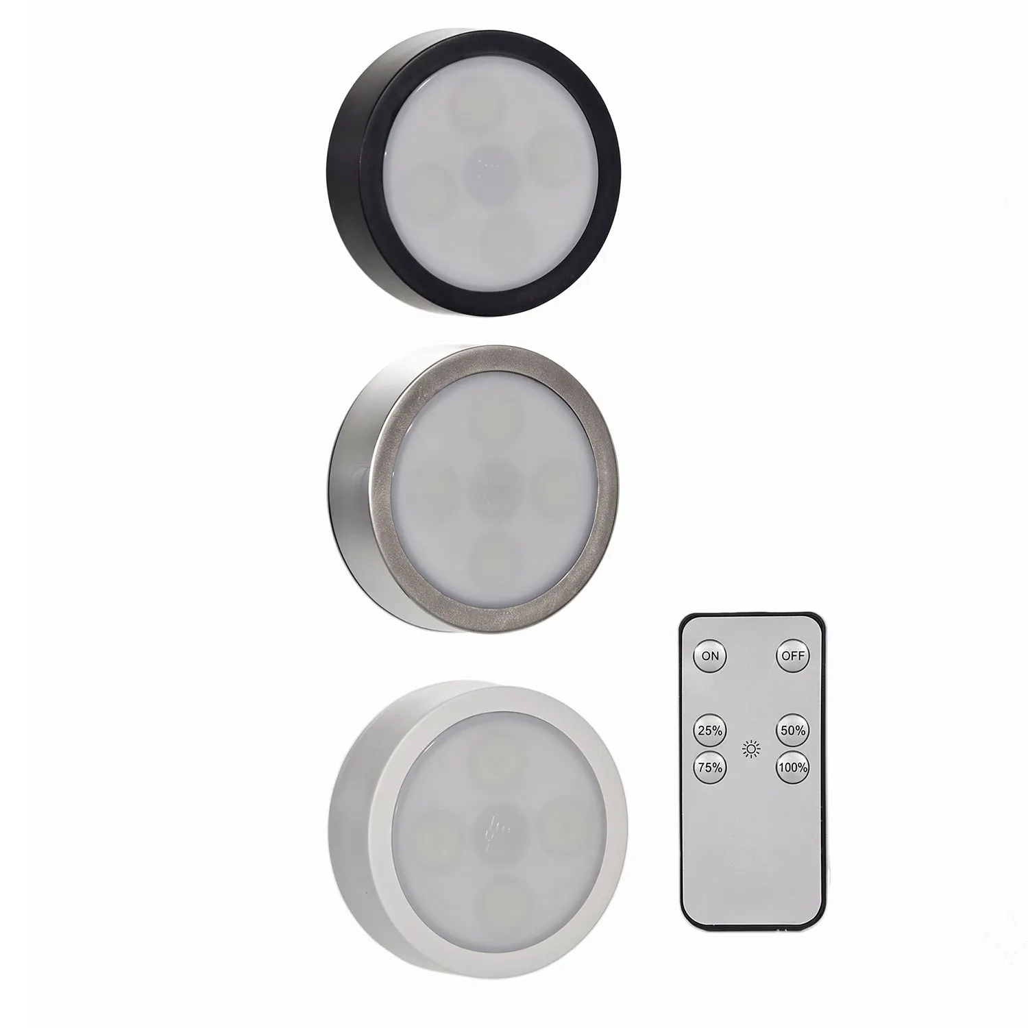 Set 3 Lampade LED a Batterie con Telecomando SmartLight