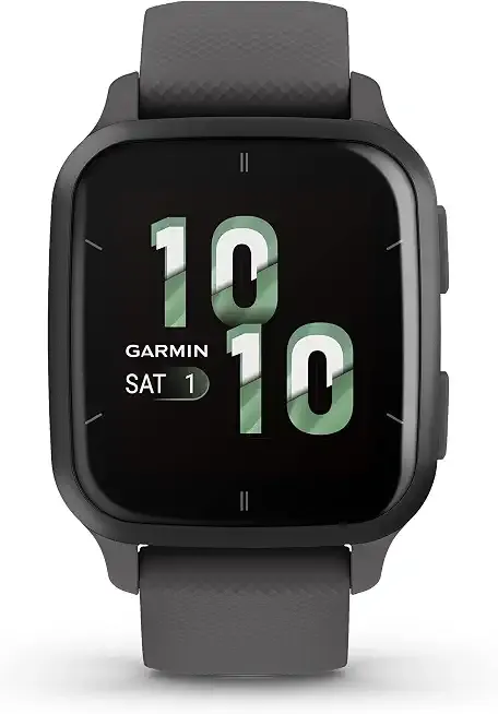 Venu® Sq 2 GPS Smartwatch, Slate/Shadow Gray | AMOLED display, long battery life, All-Day health monitoring, activity & heart rate tracker