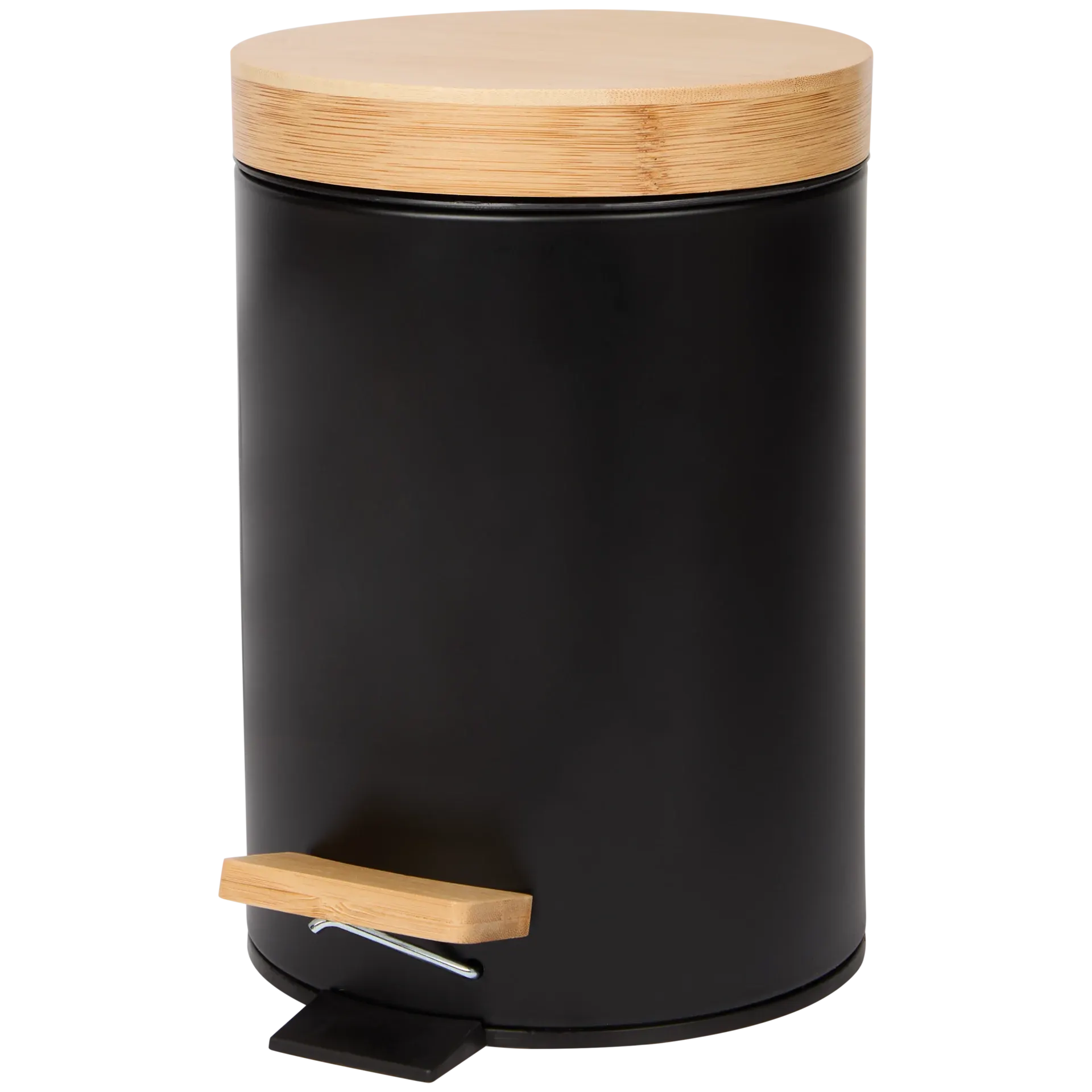 Pattumiera a pedale bambù