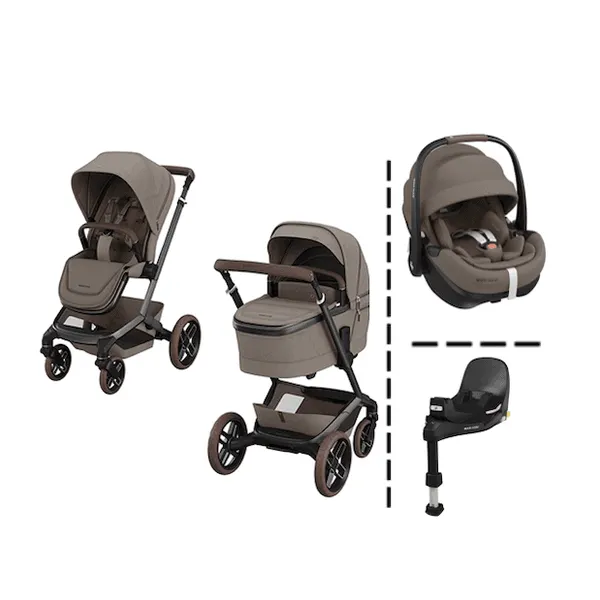Maxi-Cosi | Fame Kombivogn Twillic Truffel + Pebble Pro 2 Bilstol og Base 360 ...