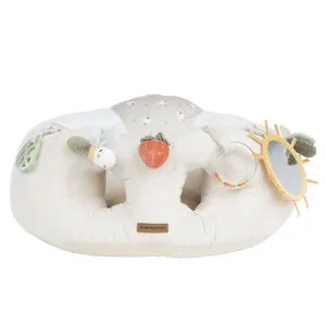 Coussin d'activités 2 en 1 La Vie à la Ferme écru