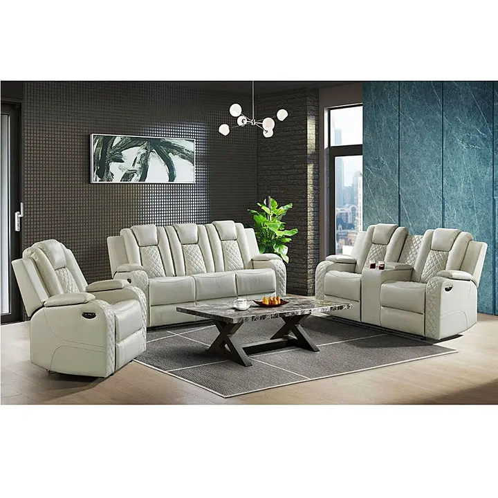 Carlo Reclining Sofa, Loveseat & Recliner - Oyster