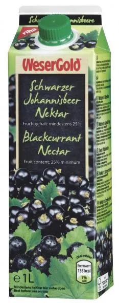 Wesergold Schwarzer Johannisbeer-Nektar