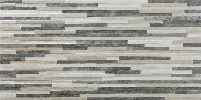 Azulejo porcelánico Metric efecto piedra gris 30x60 cm ARTENS