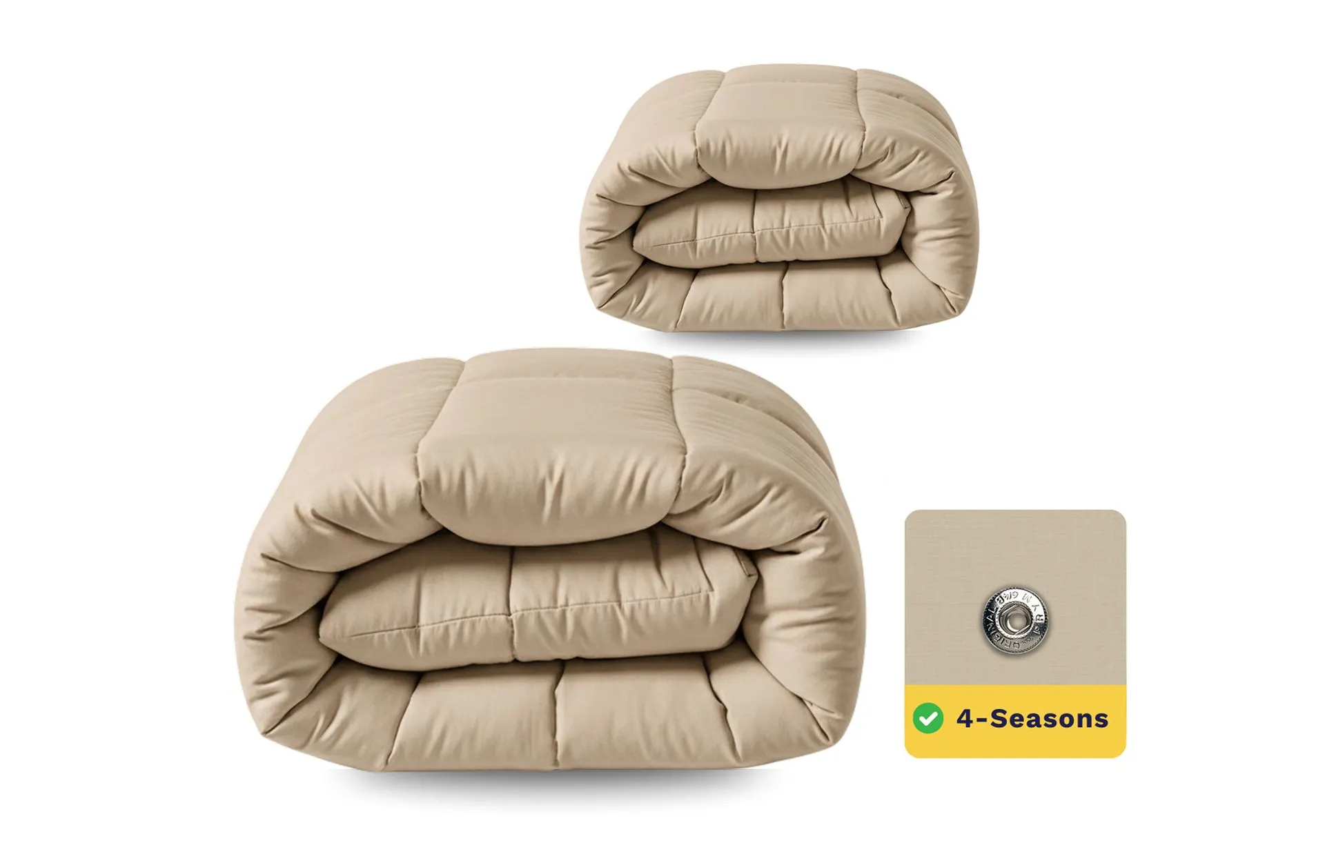Zelesta Wonderbed Warm Sand - Dekbed zonder overtrek 4 seizoenen