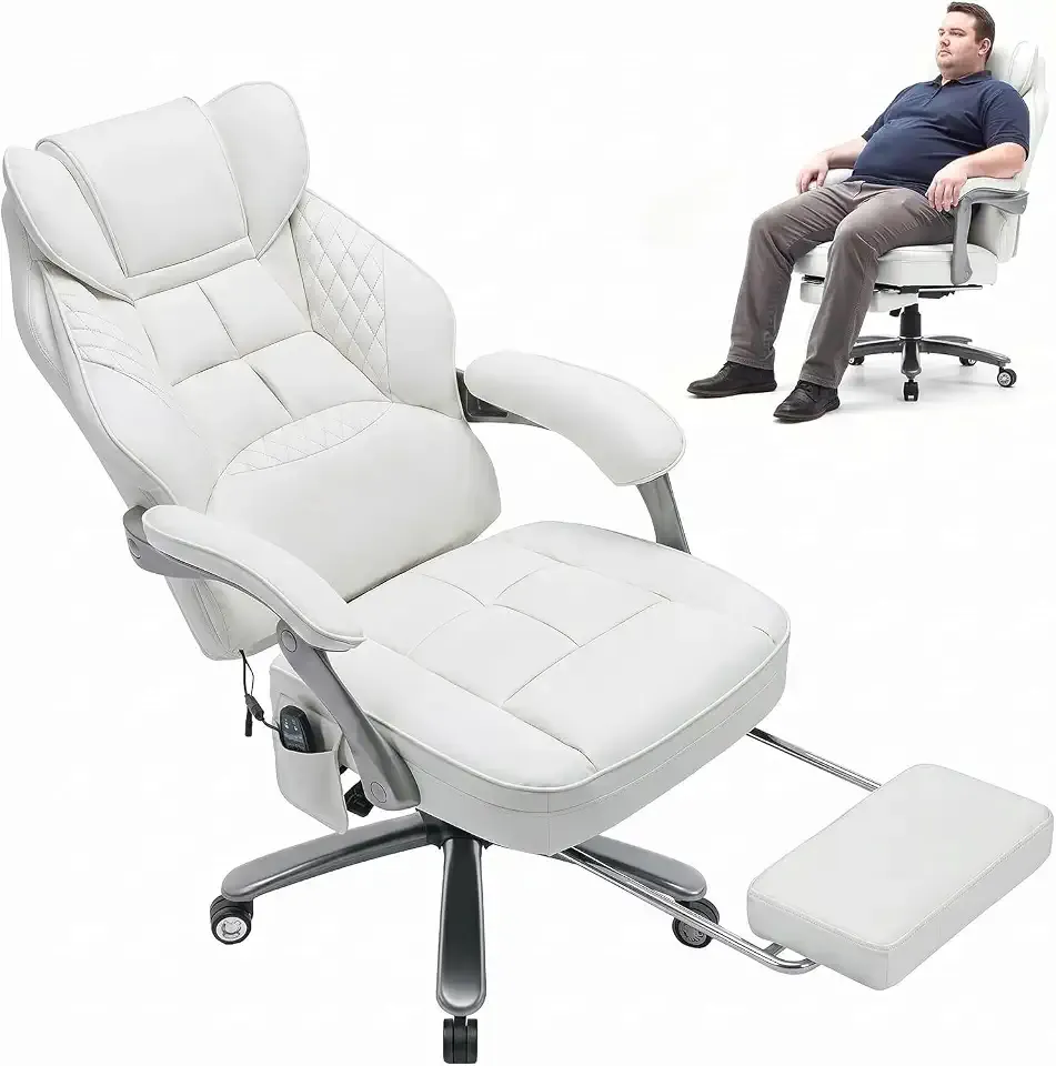 COLAMY Big and Tall Massage & Heat Office Chair, Ergonomic Gaming Chair