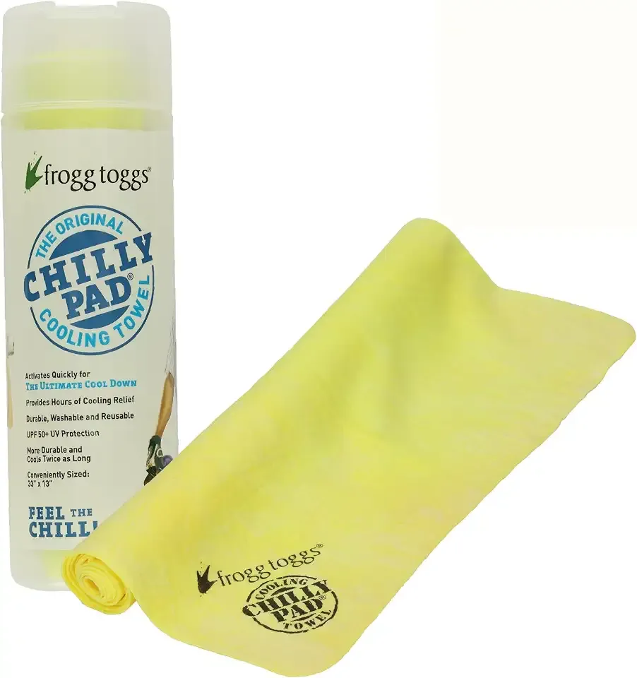 FROGG TOGGS Chilly Pad, Instant Cooling Towel, Long Lasting, Reusable, Sports and Outdoors Neck Towel 33x13