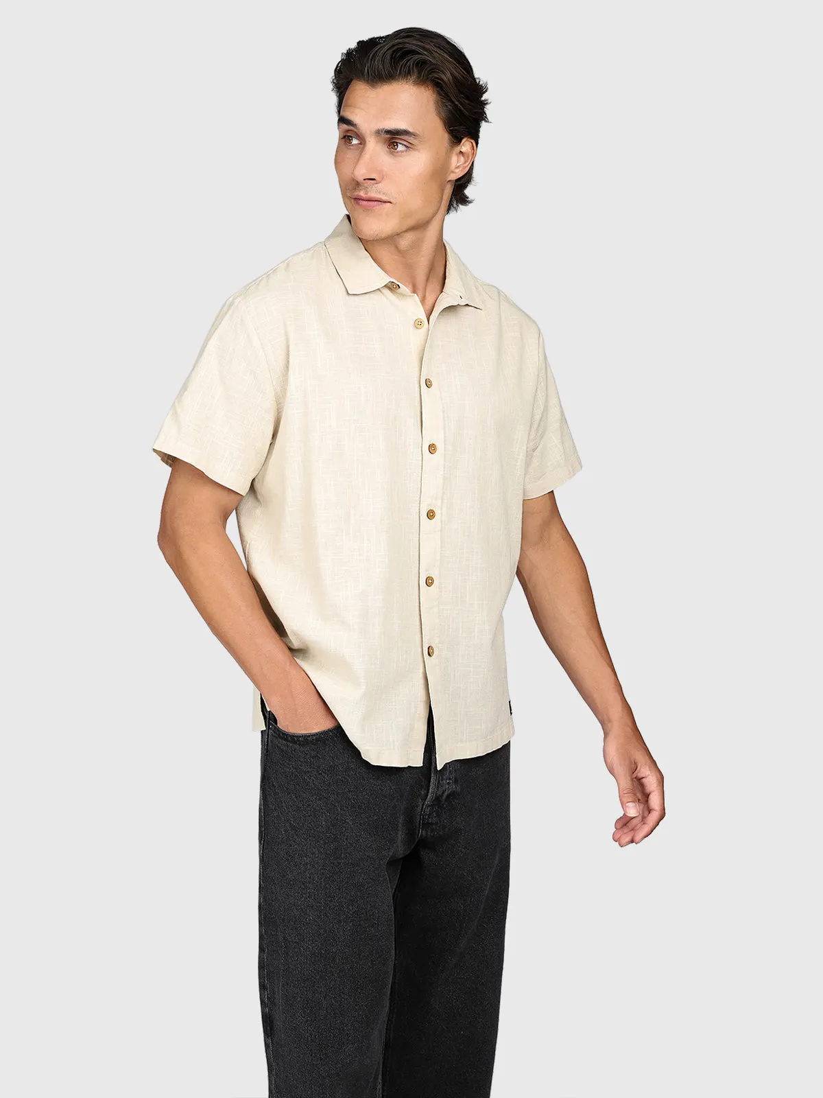 Sirrak Men Shirt | Feather Grey