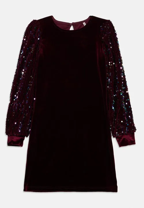 KOGCONFIDENCE L/S SEQUINS DRESS JRS - Cocktailkjole - winetasting