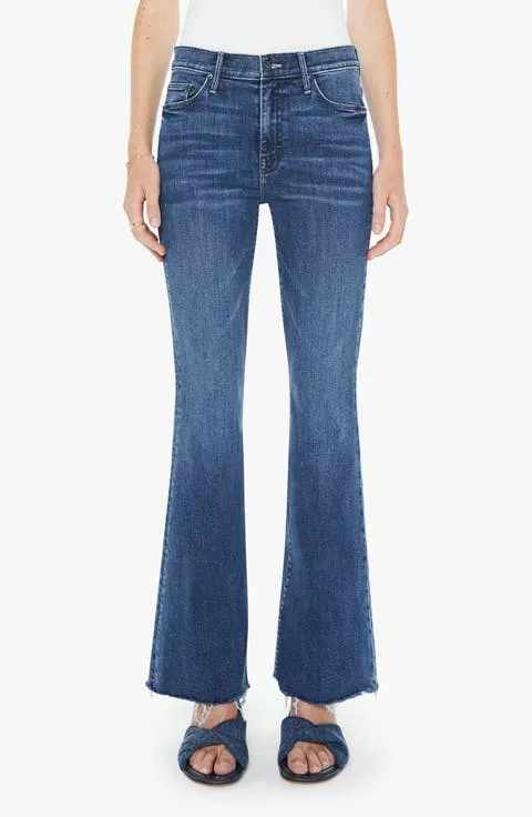 MOTHER Fray Hem Bootcut Jeans