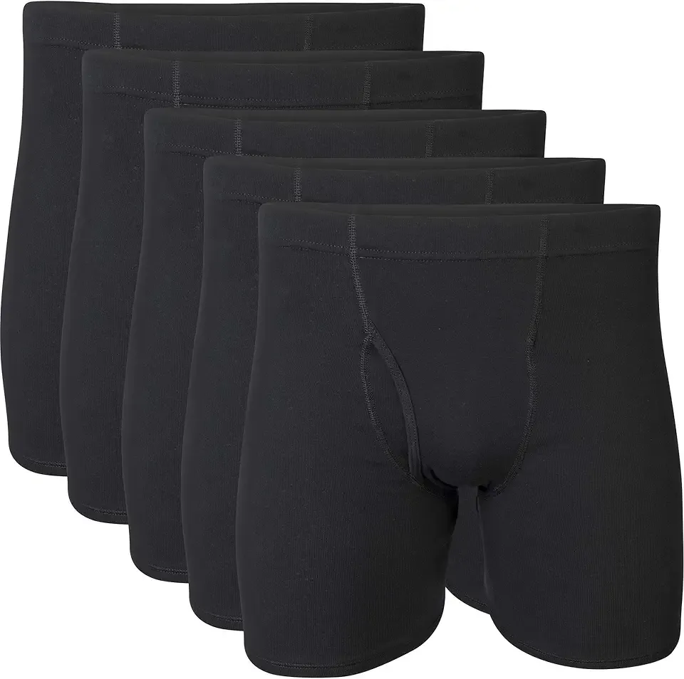 Men's Underwear Covered Waistband Boxer Briefs, Multipack
