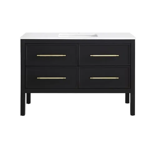Vistara 48-inch W x 19-inch D Freestanding Bath Vanity with Golden Handle