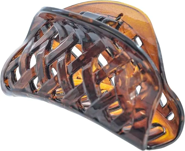Camila Paris CP1807 French Hair Clip for Women Thick Hair for Long Curly Wavy Hair, Girls Hair Claw Clips Jaw, Durable Styling Big Claw Clip for Thick Hair, Strong Hold No Slip Grip, Made in France