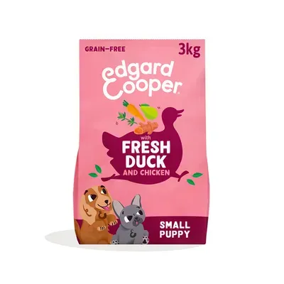 Edgard & Cooper Small Puppy Canard et poulet sans céréales