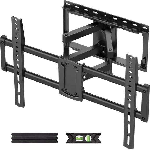 USX MOUNT Full Motion TV Wall Mount for 47-92 inch TVs Swivels Tilts Extension Rotation Holds up to 132lbs Max VESA 600x400mm, Fit 16" Wood Stud