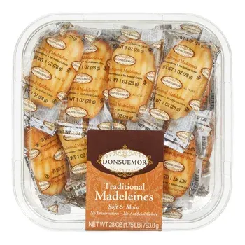 Donsuemor, Traditional Madeleines Cake, 1 oz, 28-Count
