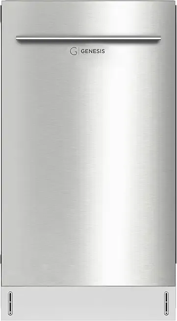 Genesis 18 Inch Dishwasher with 8 Place settings, 6 Washing Programs, Stainless Steel Tub, UL/Energy Star- Stainless Steel