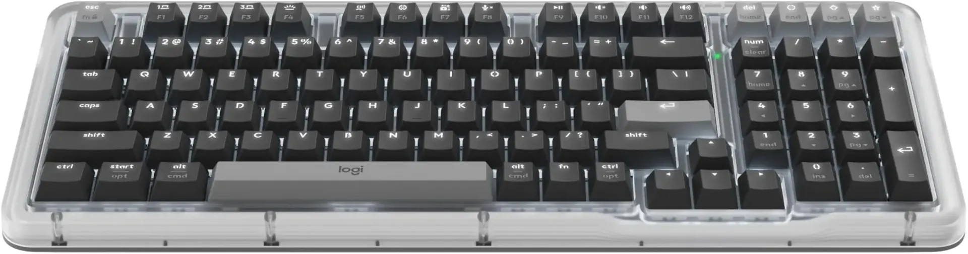 Alto Keys K98M Wireless Mechanical Clicky Keyboard, Customizable Keyboard with Vibration Absorbing Gasket, Backlit Keys, Bluetooth, USB-C Charging, for PC, Mac, Laptops - Graphite