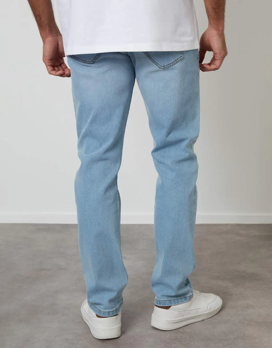 Threadbare Slim fit jeans with stretch in light blue