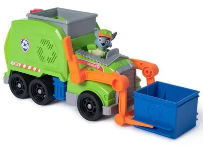 LA PAT' PATROUILLE - CAMION CRUSH 'N' ROLL + FIGURINE ROCKY
