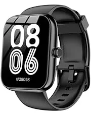 Smart Watch with Alexa Built-in, 1.83" HD Health Fitness Tracker, Bluetooth Calls/Notifications, 120+ Sports Modes, 24/7 Heart Rate/Sleep Tracking, IP68 Waterproof for iPhone and Android (Black)