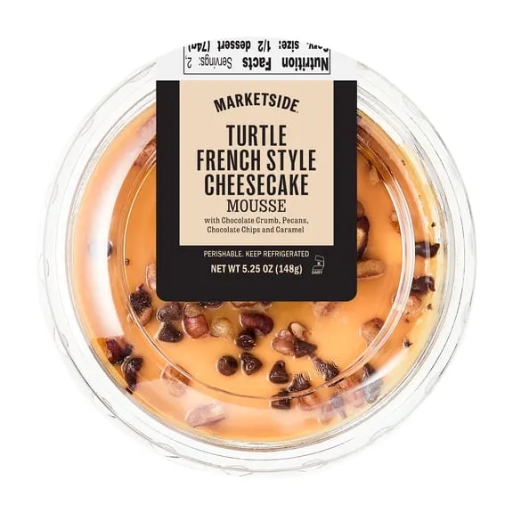 Marketside Ready-to-Eat Turtle French Style Cheesecake Mousse, Creamy Texture, 5.25 oz