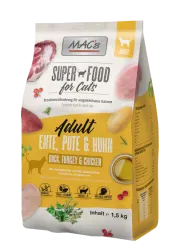 MAC's SUPER FOOD mit Ente, Pute und Huhn für Katzen 1,5 kg