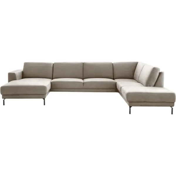 Hoekbank rechts Moscato traagschuim beige relaxfunctie