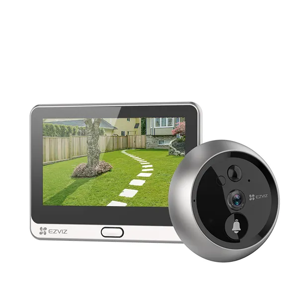 Mirilla digital EZVIZ Dp2C con pantalla 4.3" WIFI, detector de presencia y visión nocturna