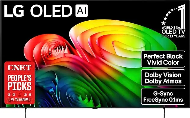 LG 65 inch Class LG OLED AI B6 4K Smart TV 2026 | Perfect Black & Vivid Color, a8 AI Processor